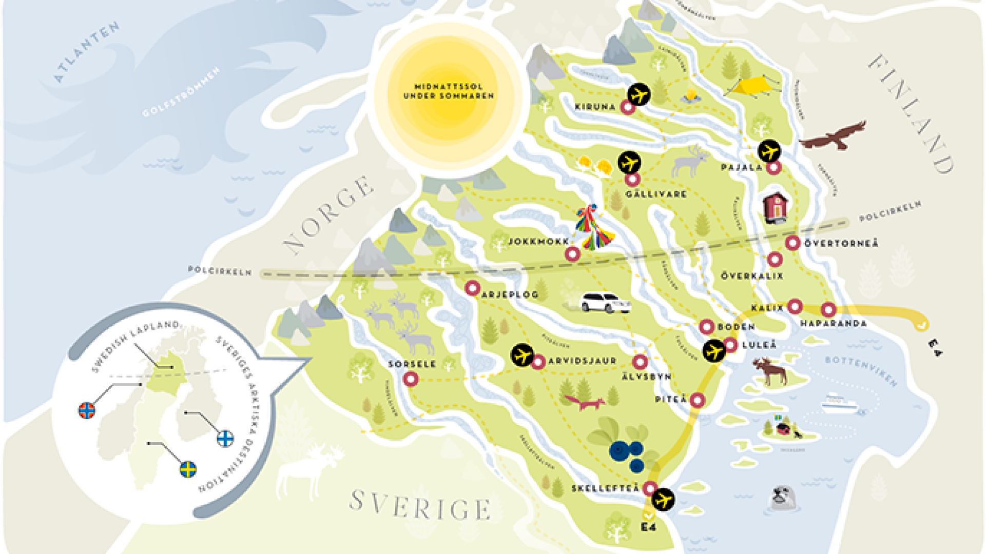 The Midnight Sun - Swedish Tourist Association